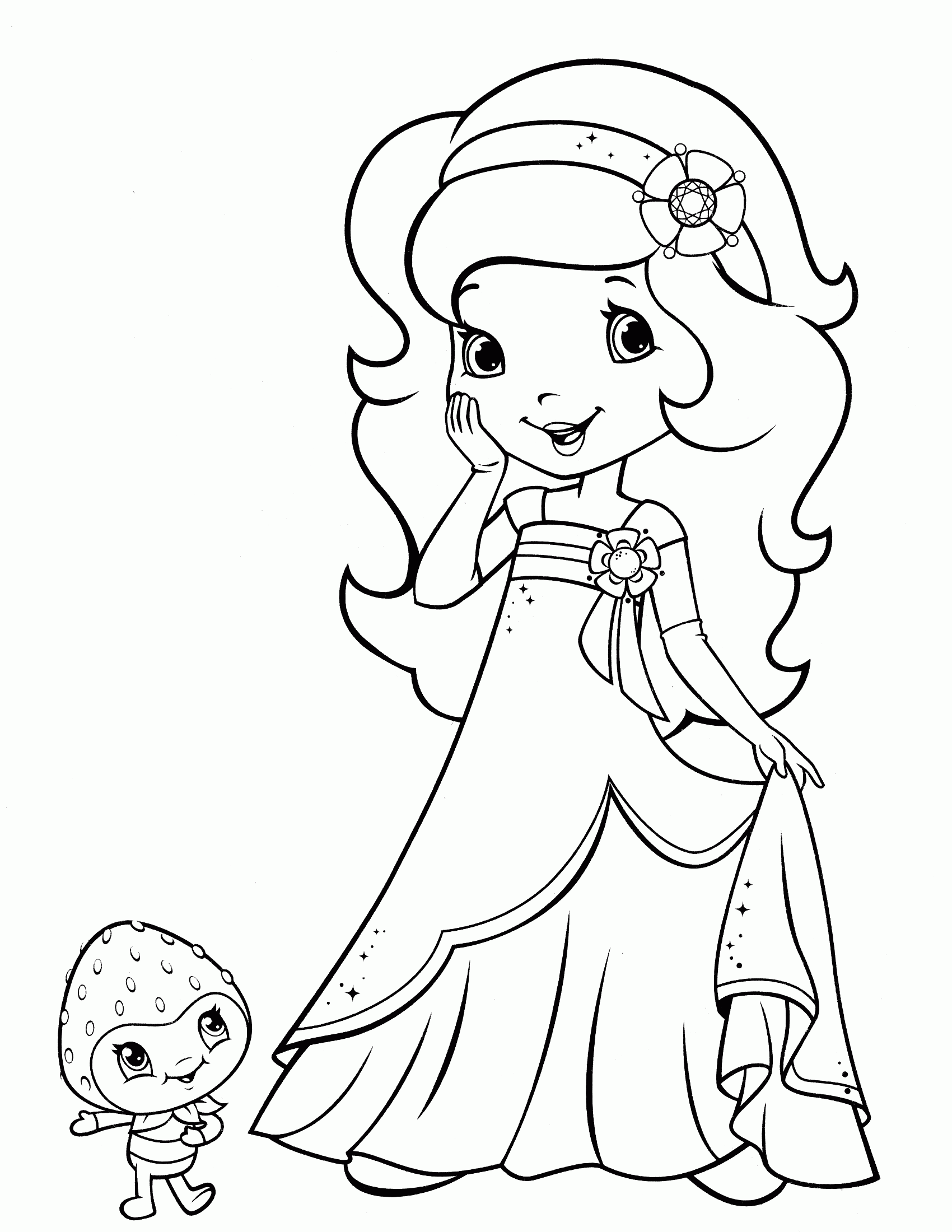 Coloring Pages Strawberry Shortcake And Friends - Coloring Page