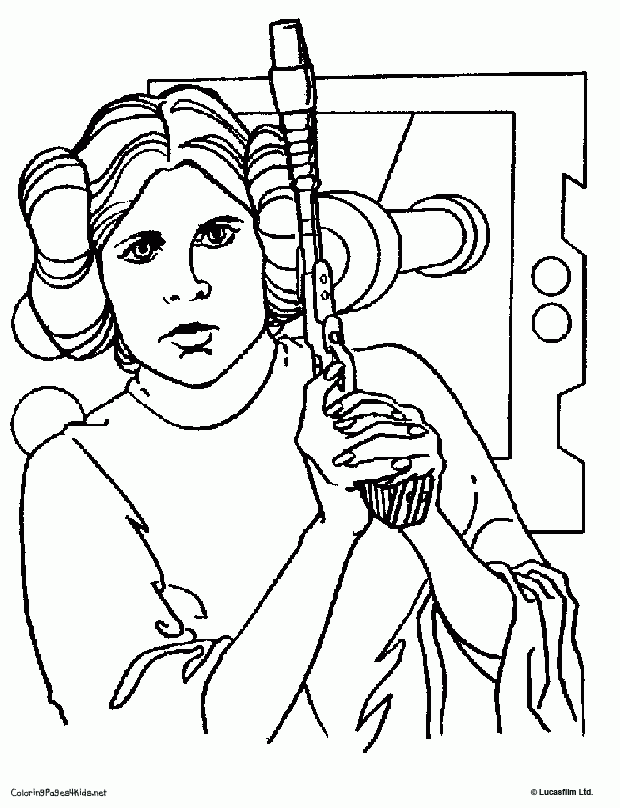 Princess Leia Coloring Pictures - High Quality Coloring Pages