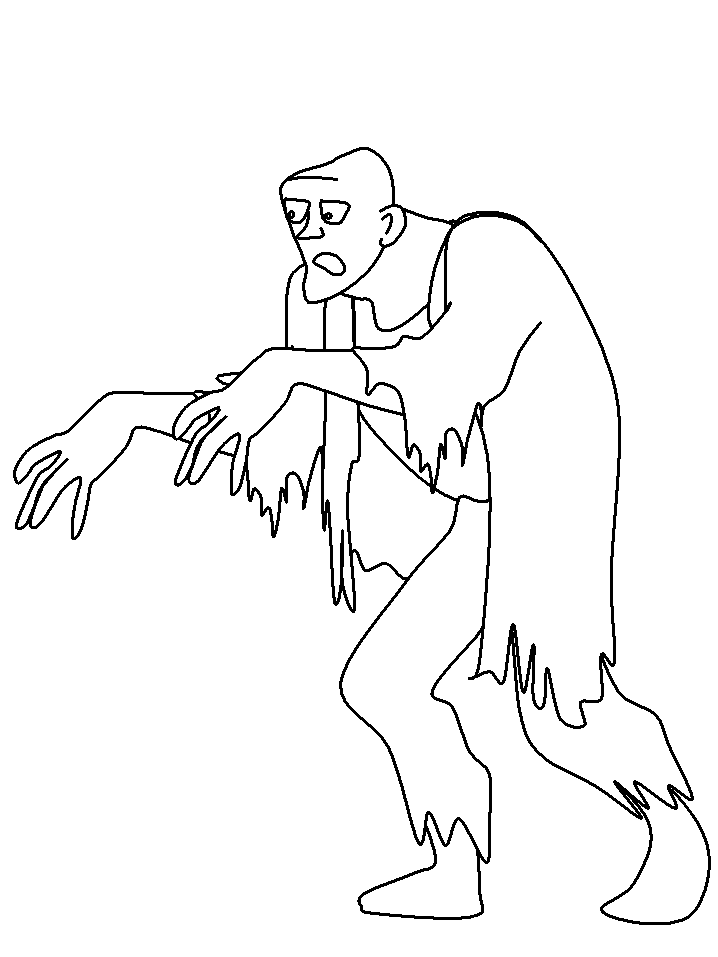 Advanced Coloring Pages Of Zombies - Coloring Pages For All Ages