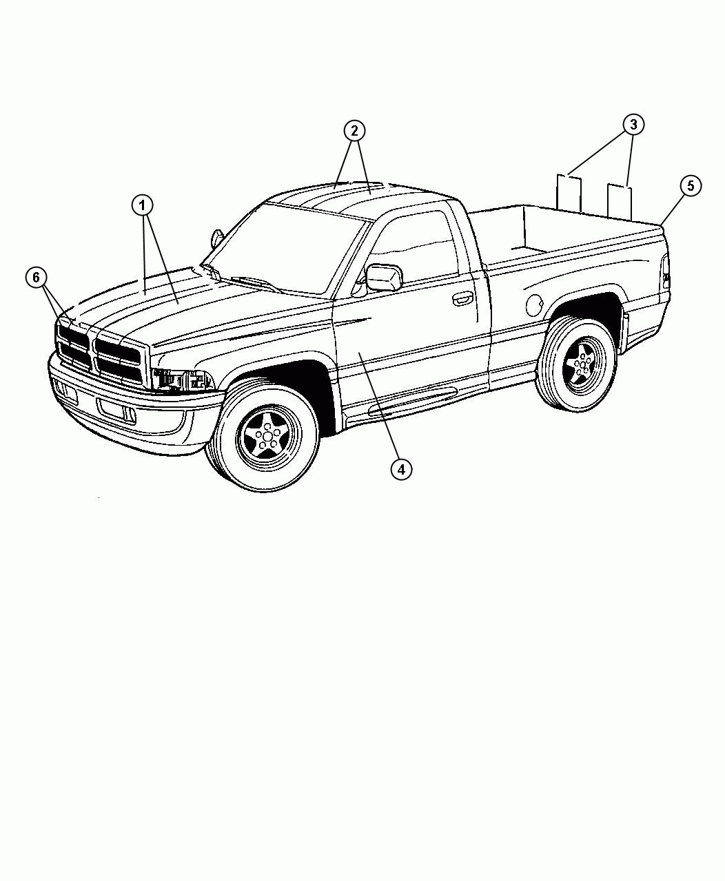 Dodge Ram 3500 раскраска