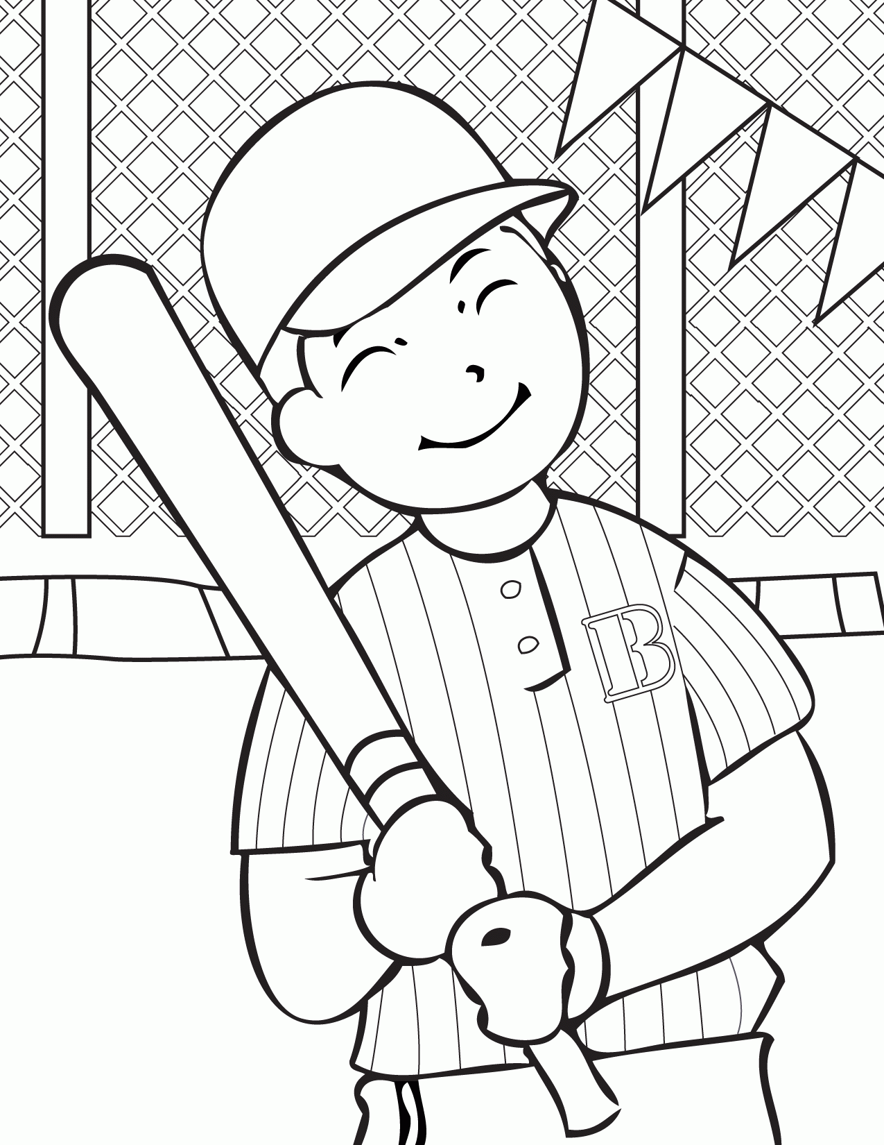 Baseball Pitcher Coloring Page Coloring Home