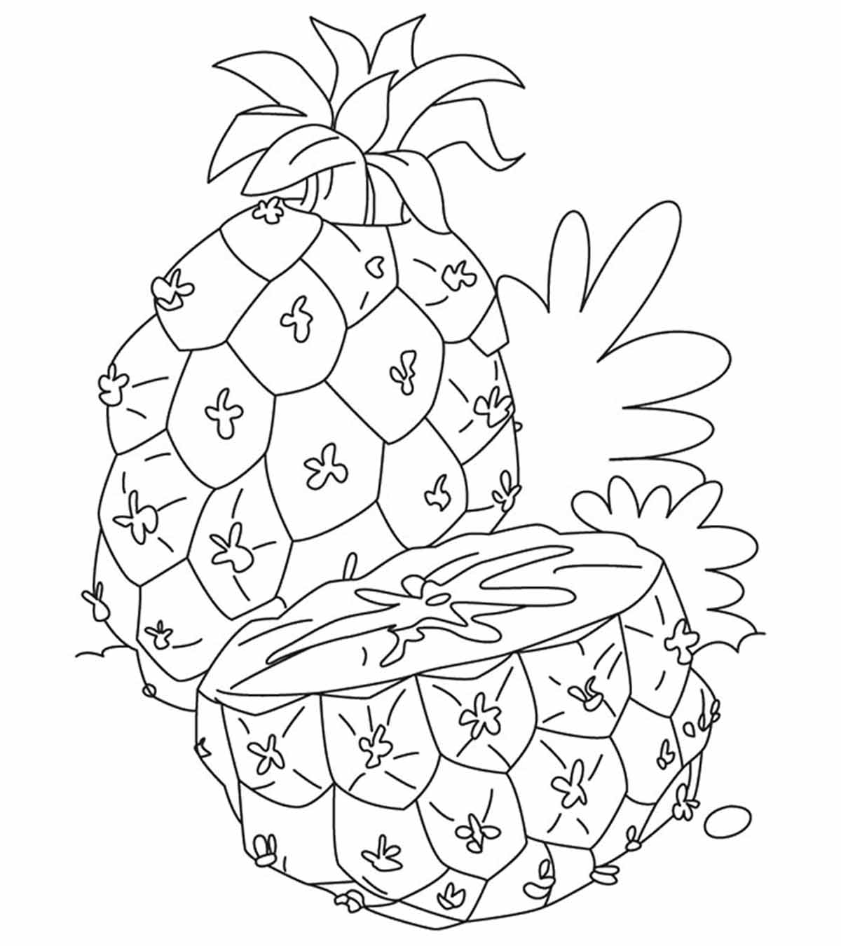10 Best Pineapple Coloring Pages For Toddlers