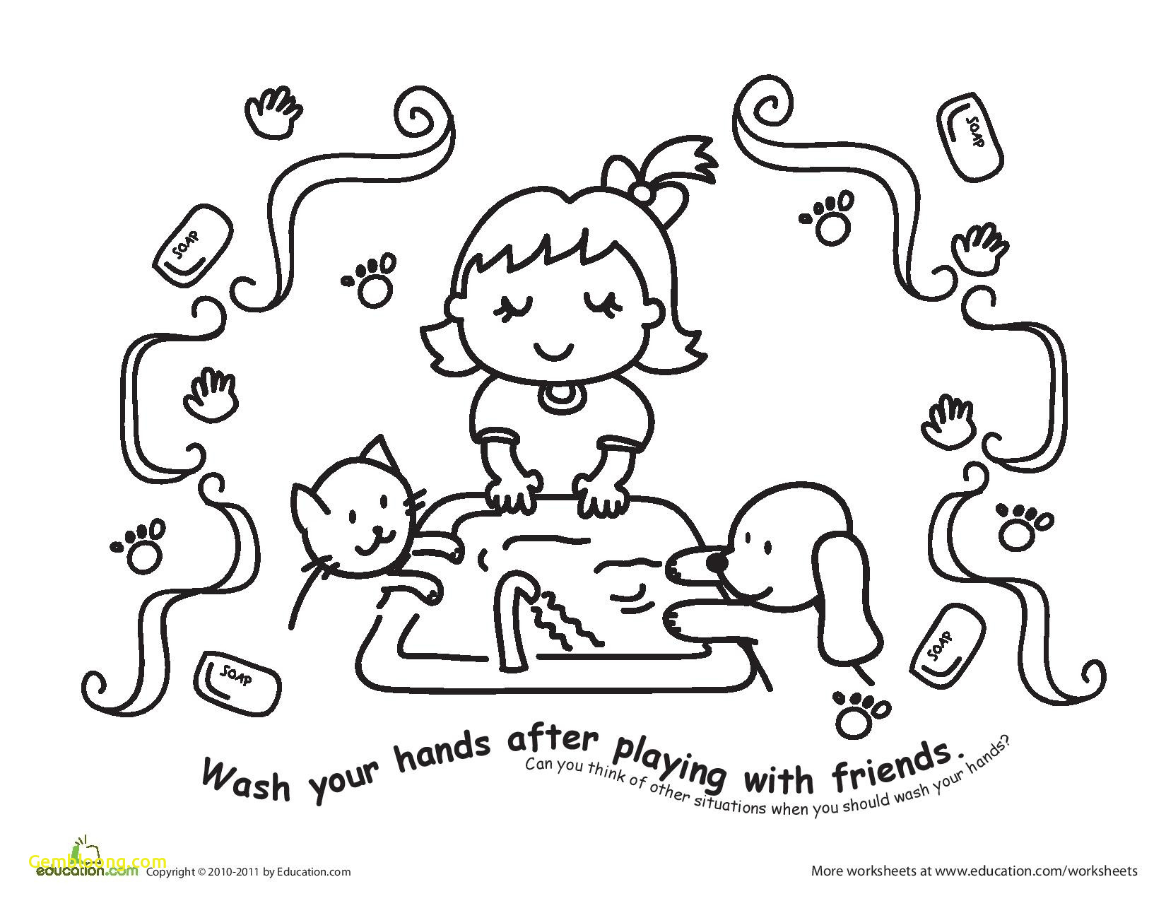 coloring pages : Handwashing Coloring Pages Inspirational Germ ...