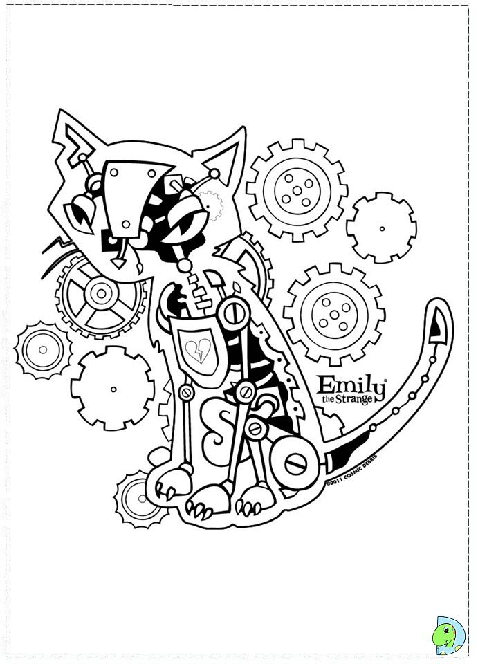 Coloring page | Emily the strange, Coloring pages, Free coloring pages