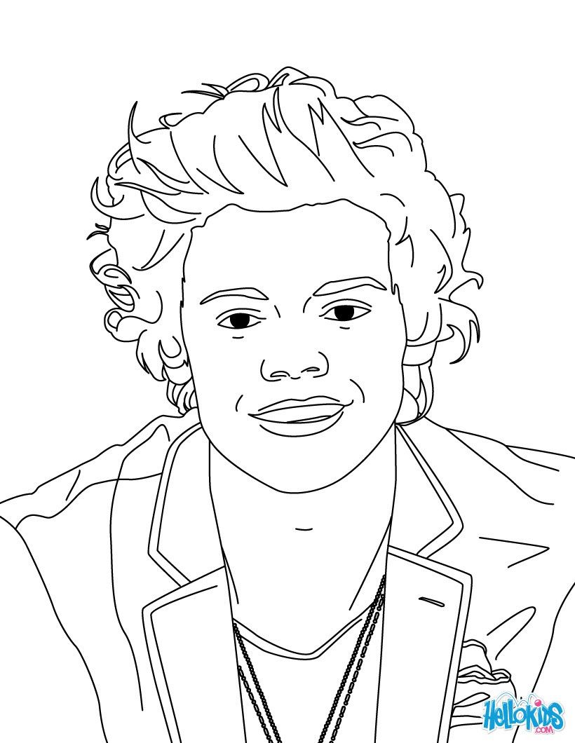 One Direction Coloring Pages - One Direction Coloring Book One