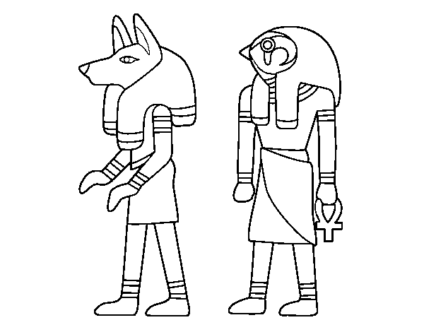Egyptian sphinx coloring page - Coloringcrew.com