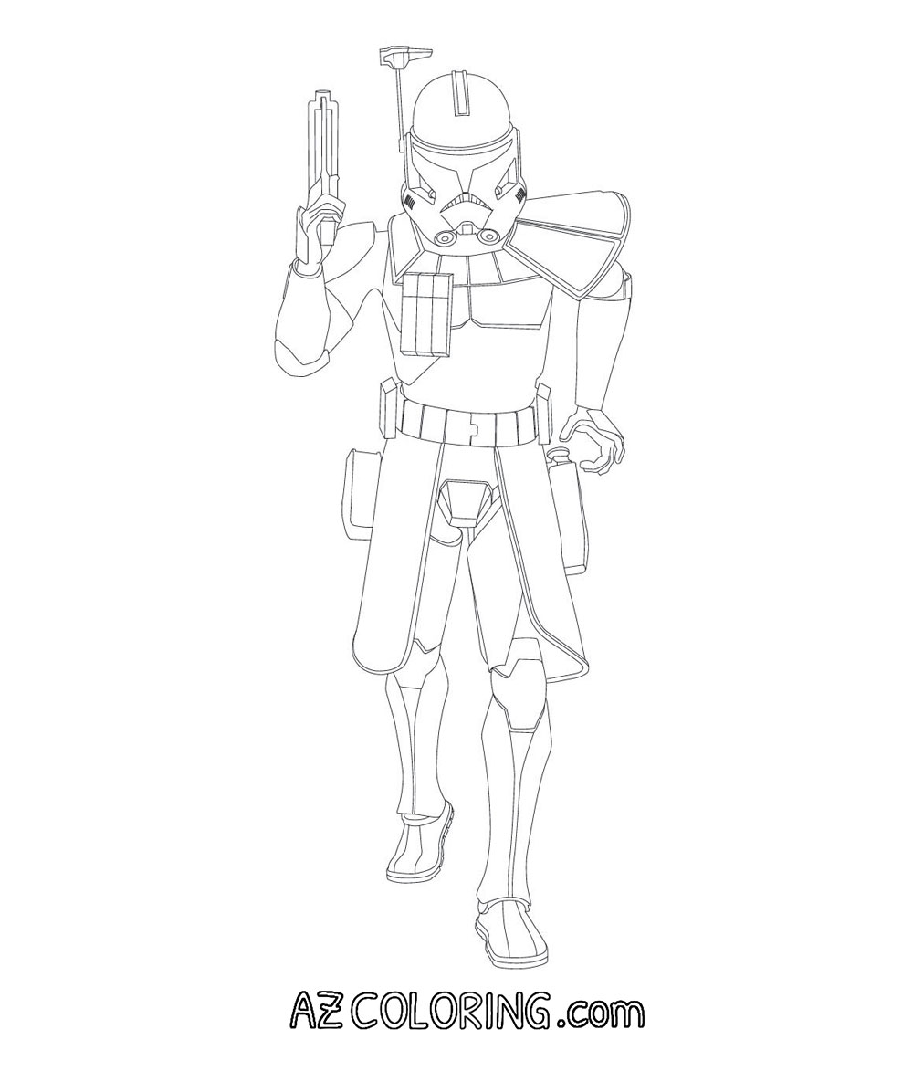 star wars captain rex coloring pages - coloring home