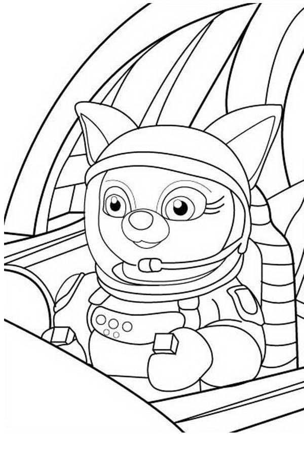 Dotty In Special Agent Oso Rocket Coloring Page