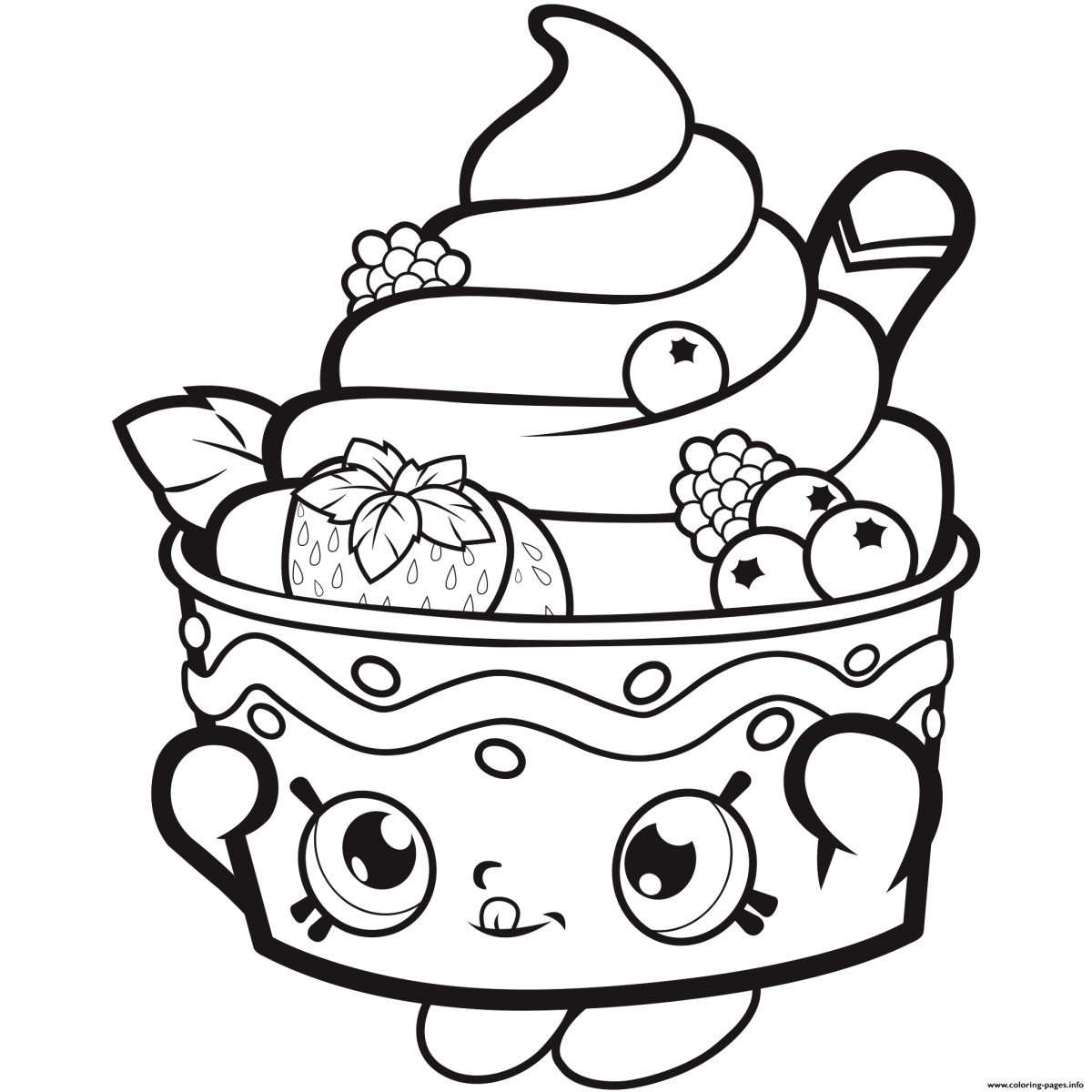 Ice Cream Coloring Pages Coloring Pages Ice Cream Shopkins Icecream  Strawberry Coloring Pages - birijus.com