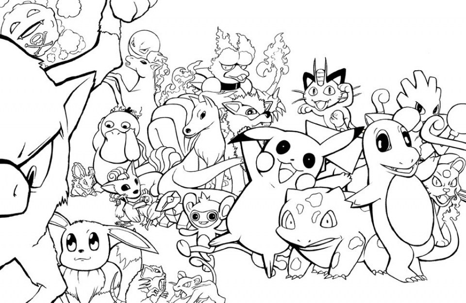 20+ Free Printable Coloring Pages Pokemon - EverFreeColoring.com