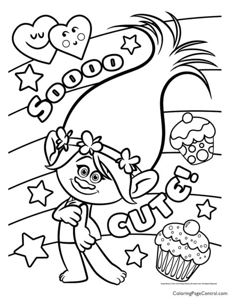 free trolls coloring pages  wwwtuningintomom
