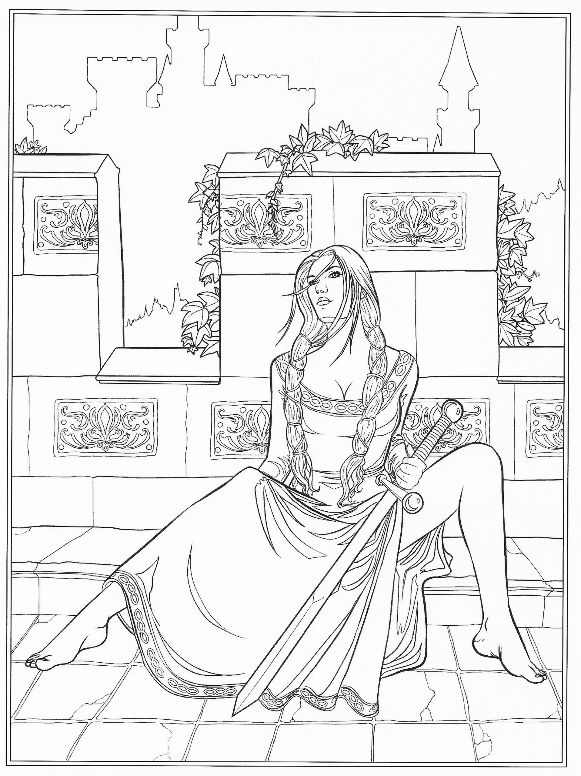 Gothic People Coloring Pages