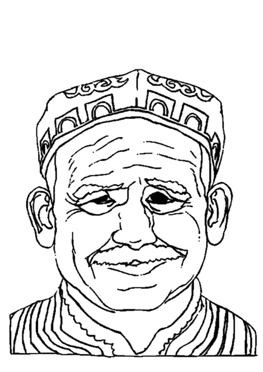 Coloring Page old man - free printable coloring pages - Img 21247