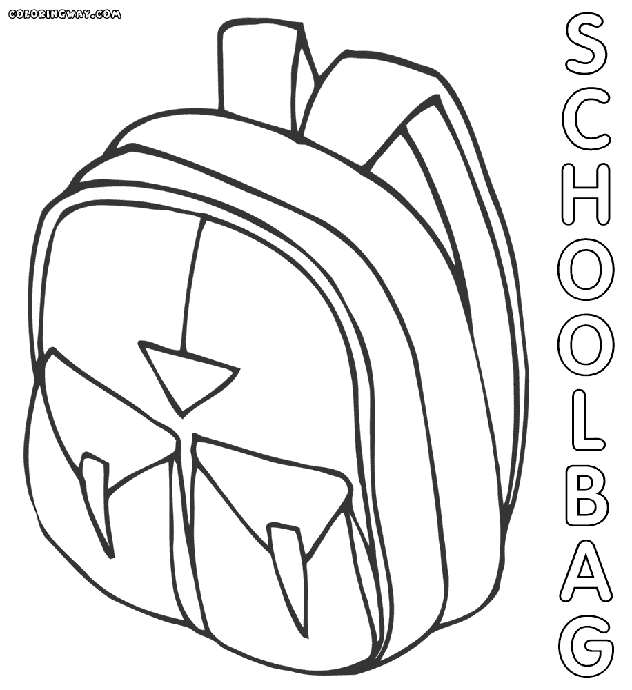 School bag coloring pages | Coloring pages to download and print