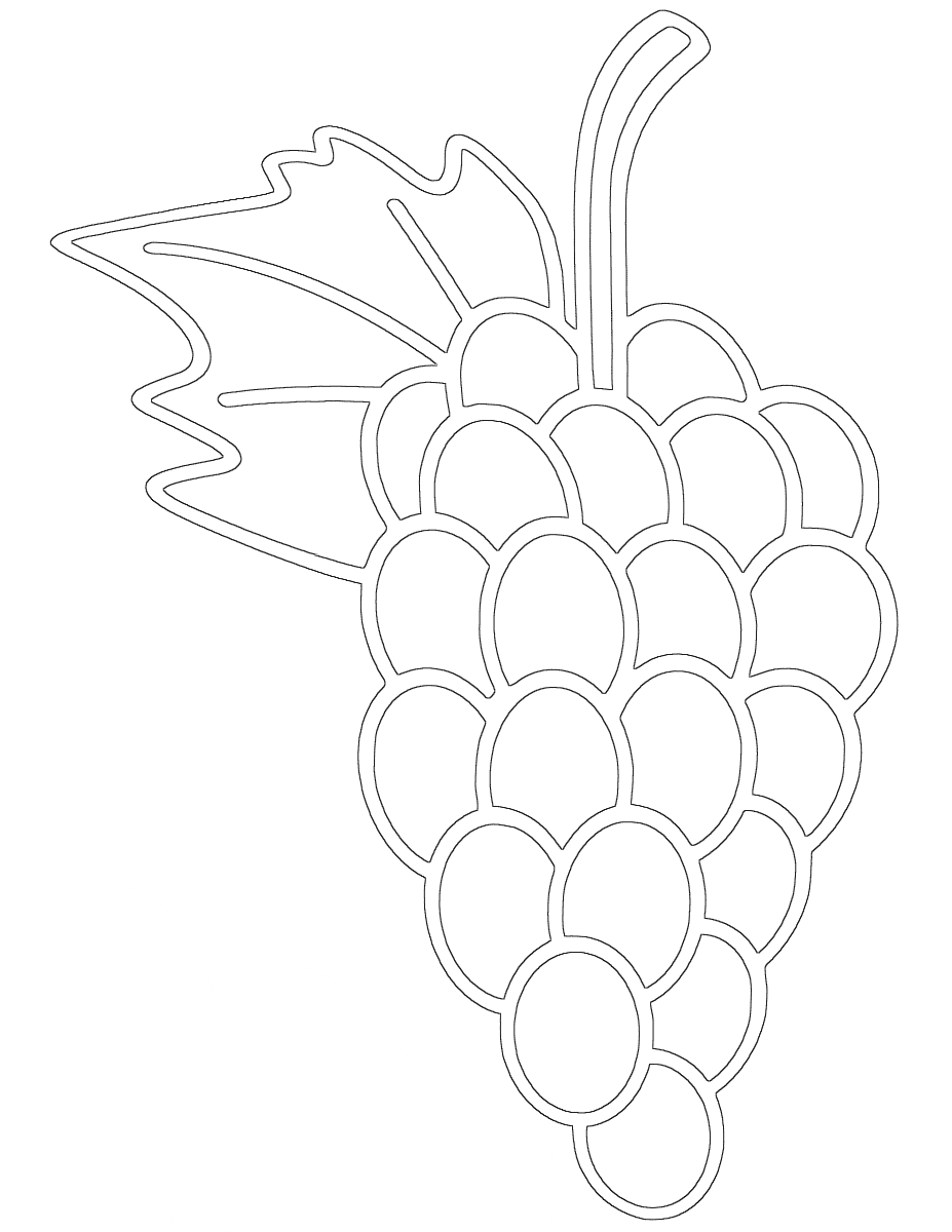 Grape coloring pages | Coloring pages to download and print