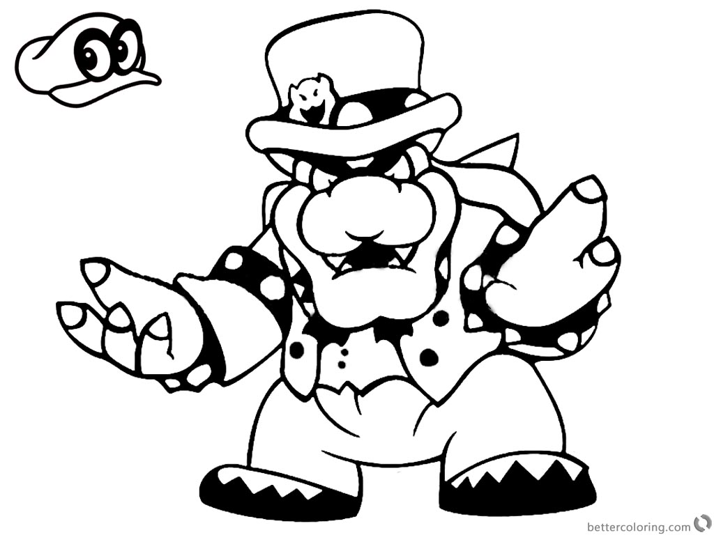 Super Mario Odyssey Free Coloring Pages