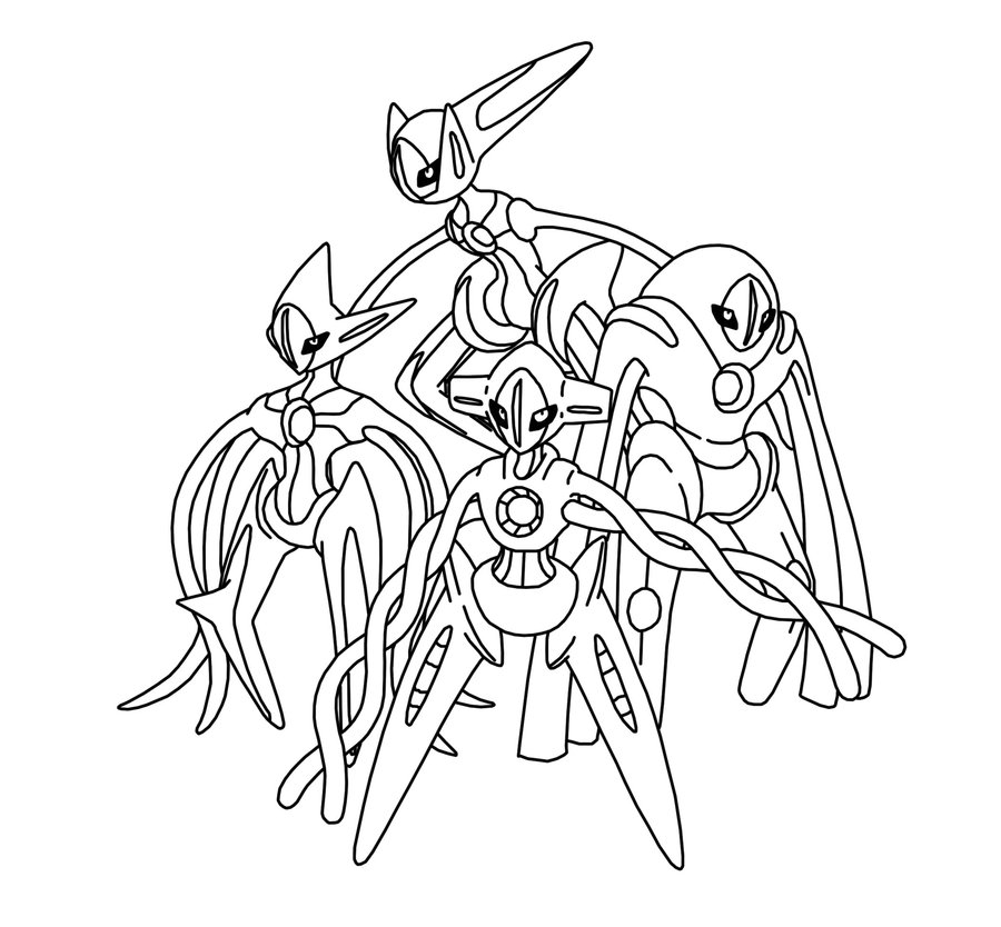 Deoxys maze coloring pages