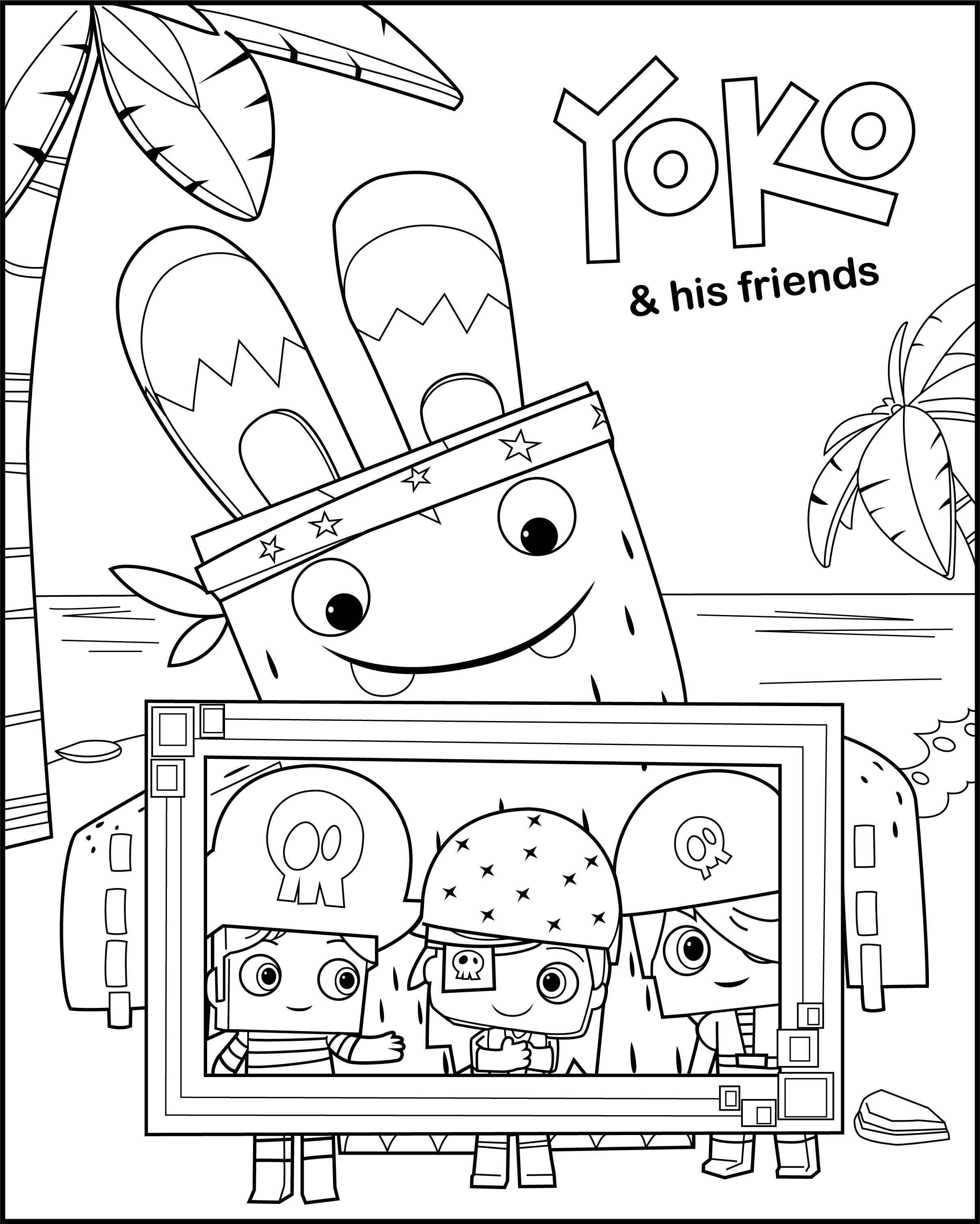 yoko #netflix #yokoandfriends #coloringpages #preschool | Coloring pages, Coloring  pages inspirational, Curious george coloring pages