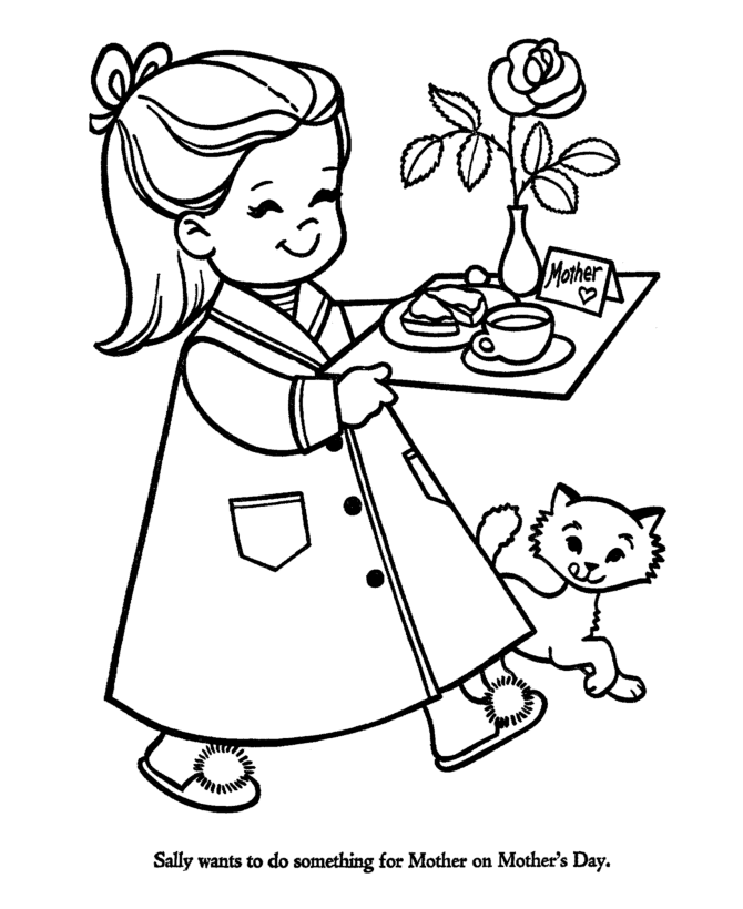 Mothers Day Coloring Pages – coloring.rocks!
