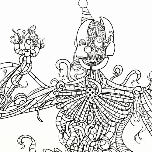 Sister Location Coloring Pages Awesome Ennard | Coloring pages, Sister  location, Coloring pages for girls