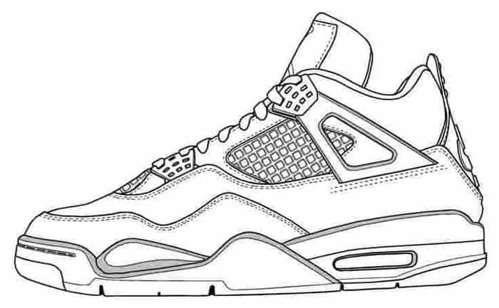 Basketball Shoes Coloring Pages in 2022 | Sneakers drawing, Sneakers  sketch, Sneakers illustration