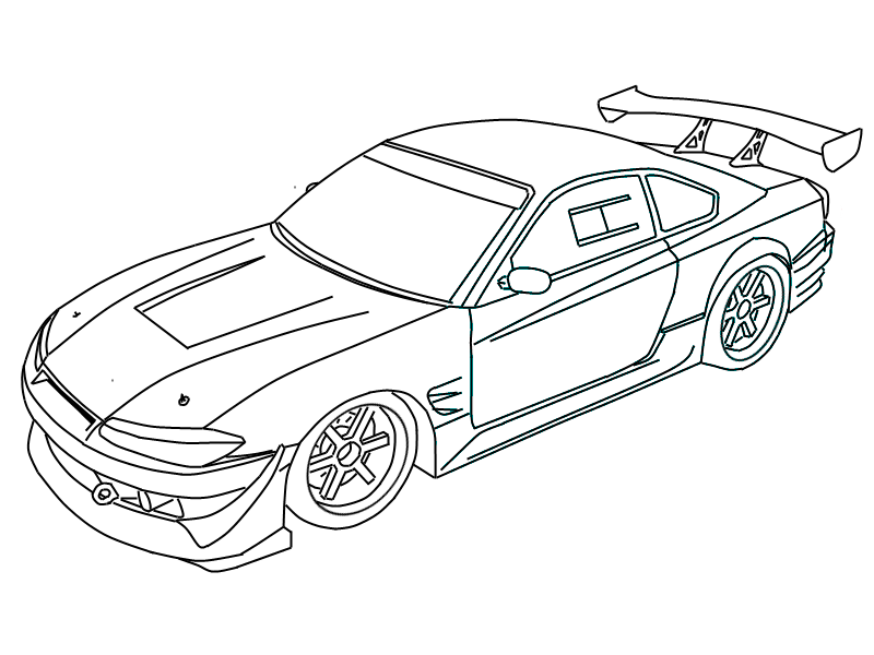 Nissan Skyline coloring book to print and online
