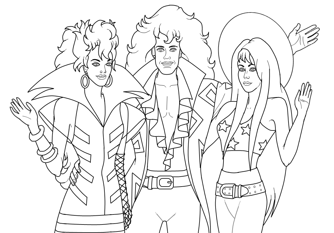 Jem And The Holograms Free Coloring Pages - Coloring Page