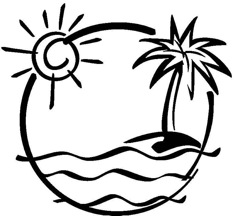 Beach Umbrella Coloring Pages - High Quality Coloring Pages