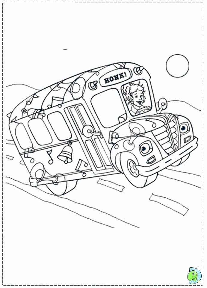 Magic School Bus Coloring Page