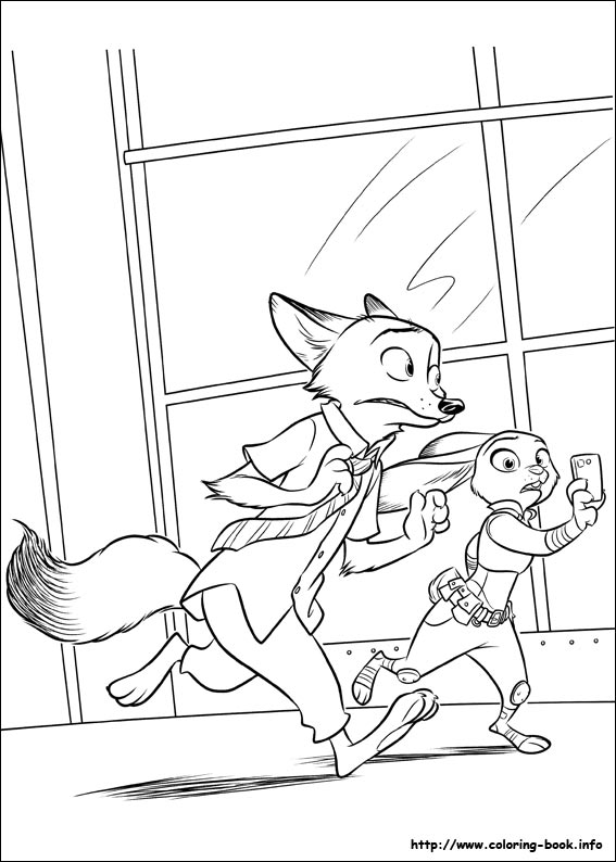 Zootopia coloring pages on Coloring-Book.info