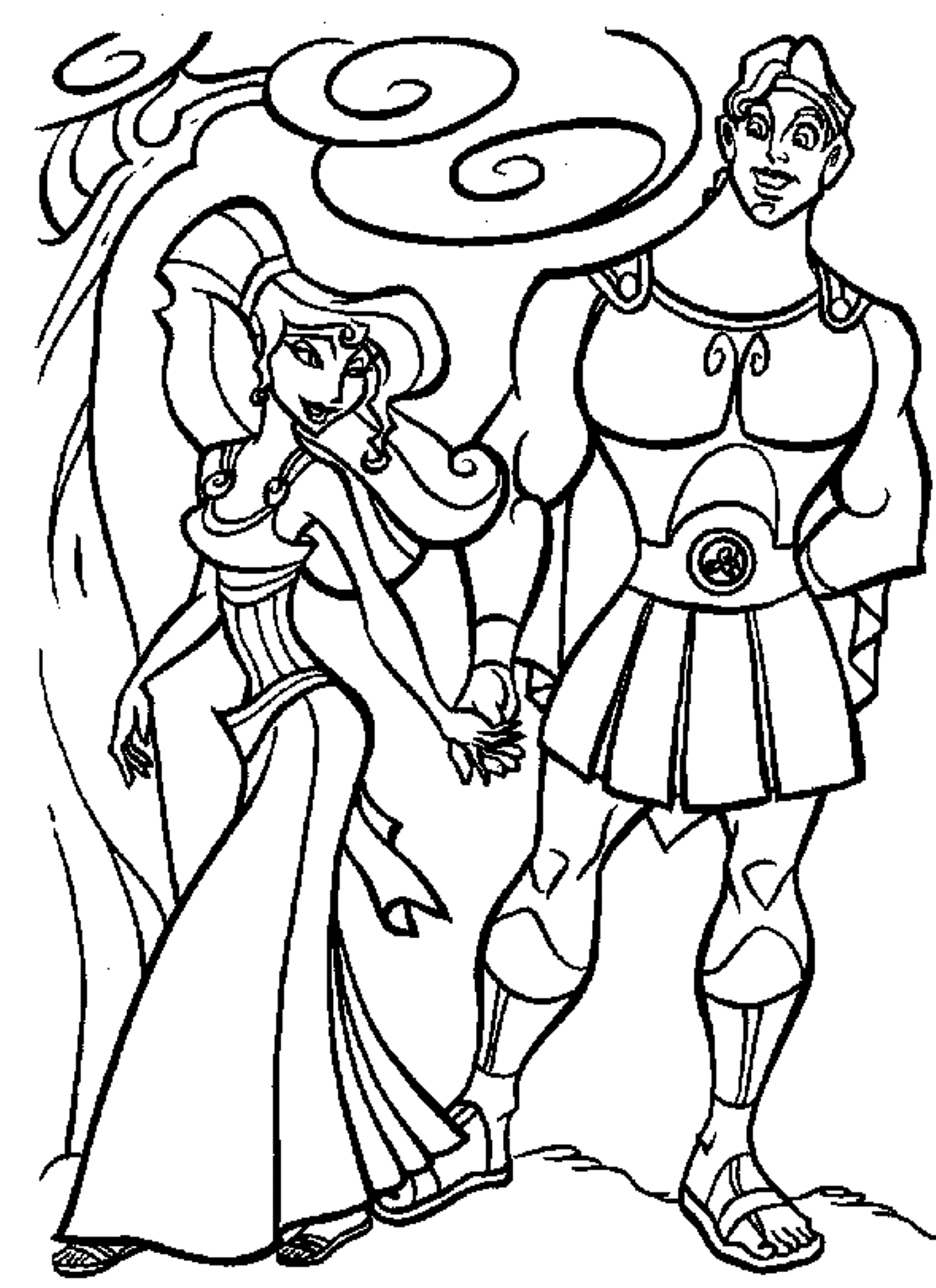 Disney Hercules Cartoon Coloring Pages | Cartoon Coloring pages of ...