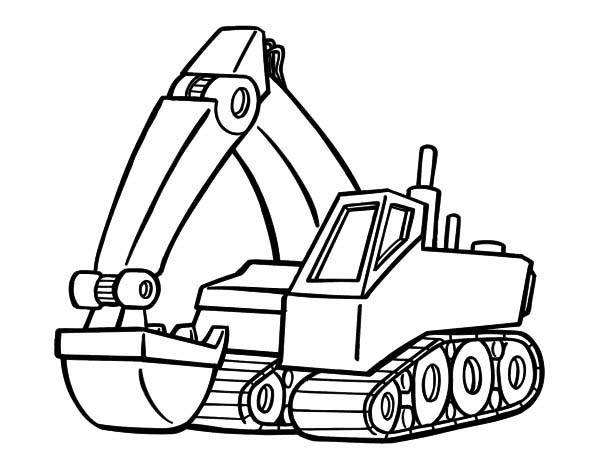 Backhoe Coloring Page at GetDrawings.com | Free for personal ...