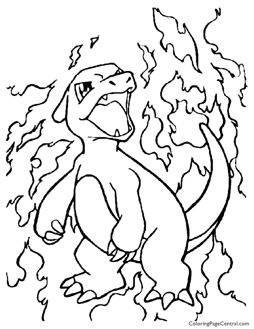 Charmeleon Coloring Pages.