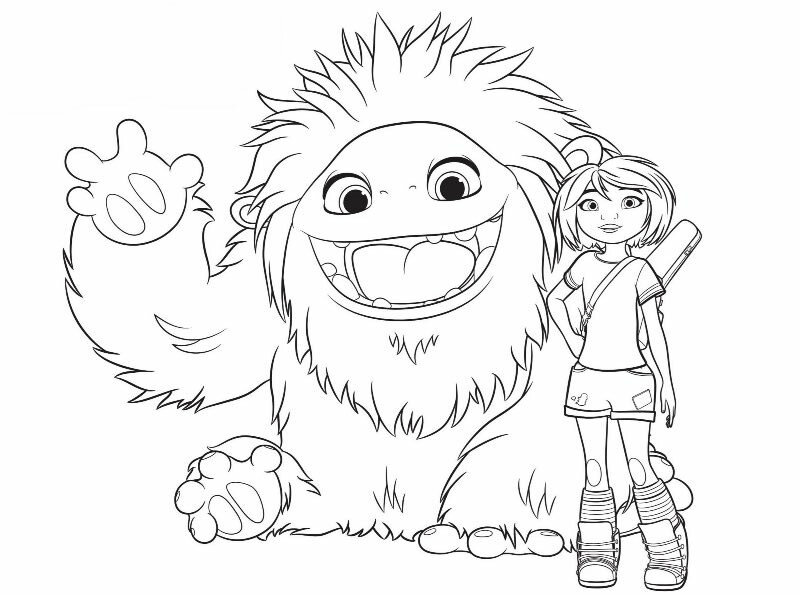 Kids-n-fun.com | Coloring page Abominable Yi Everest