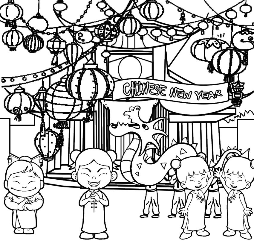 Download Chinese New Year Coloring Pages Best Coloring Pages For Kids Coloring Home