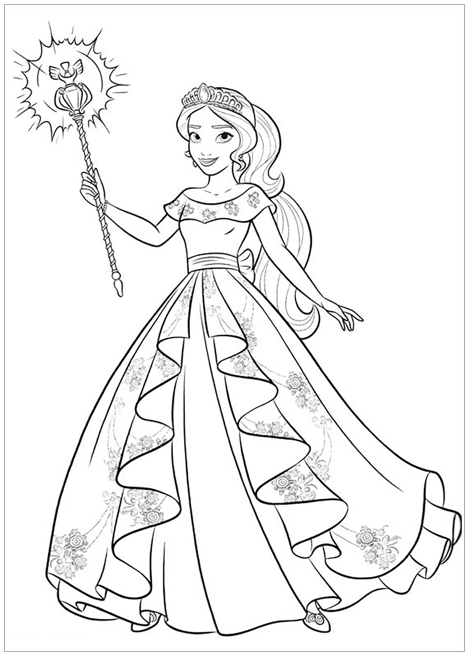 Elena avalor to download - Elena Avalor Kids Coloring Pages