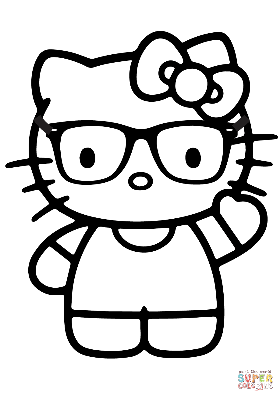 Glasses Coloring Pages   Coloring Home