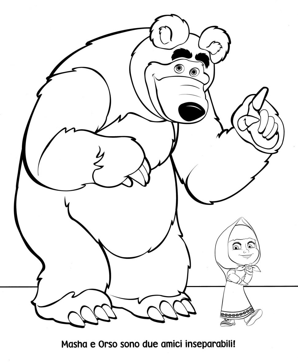 Coloring: Coloring Masha Medved And The Bear Colouring Book ...