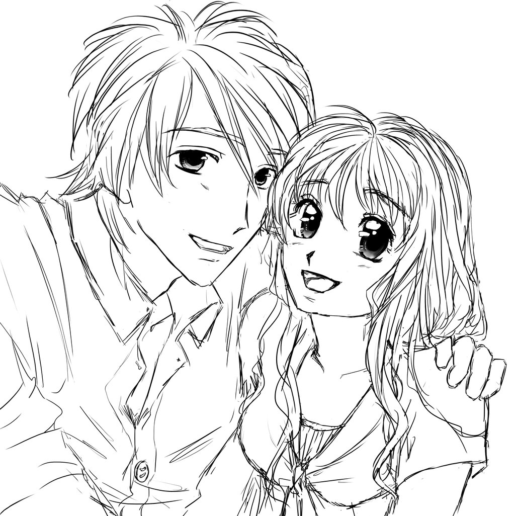 Cute Anime Chibi Couples Coloring Pages Original Cooold By Chibi ...