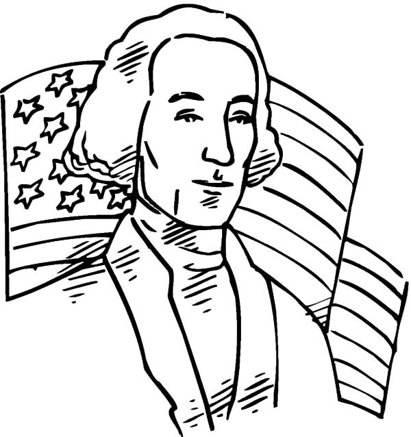 乔治华盛顿简笔画图片