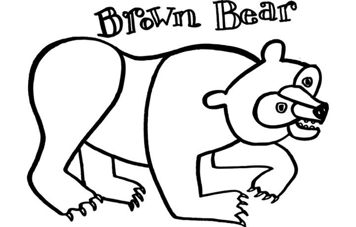 Coloring Pages Of Bears Animal - Kids Coloring Page