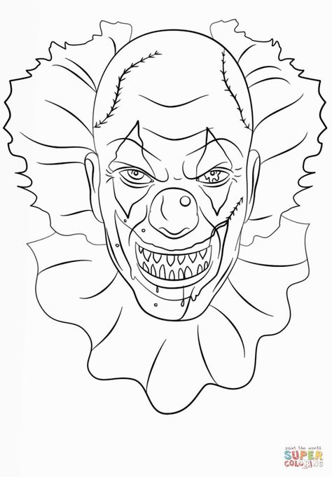 63 Best HORROR ADULT COLORING PAGES images | Adult coloring ...