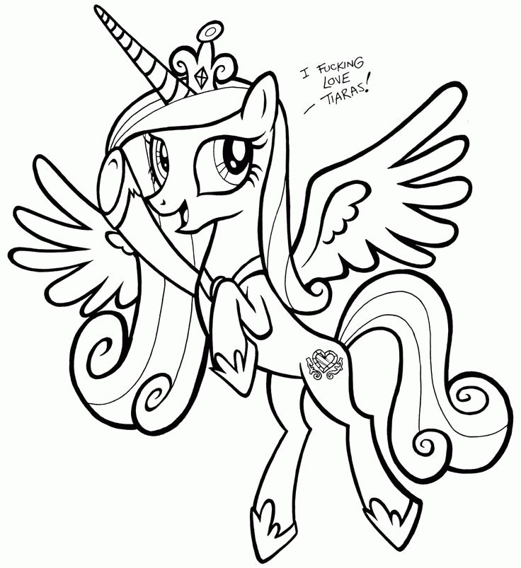 princess cadence coloring page  coloring home