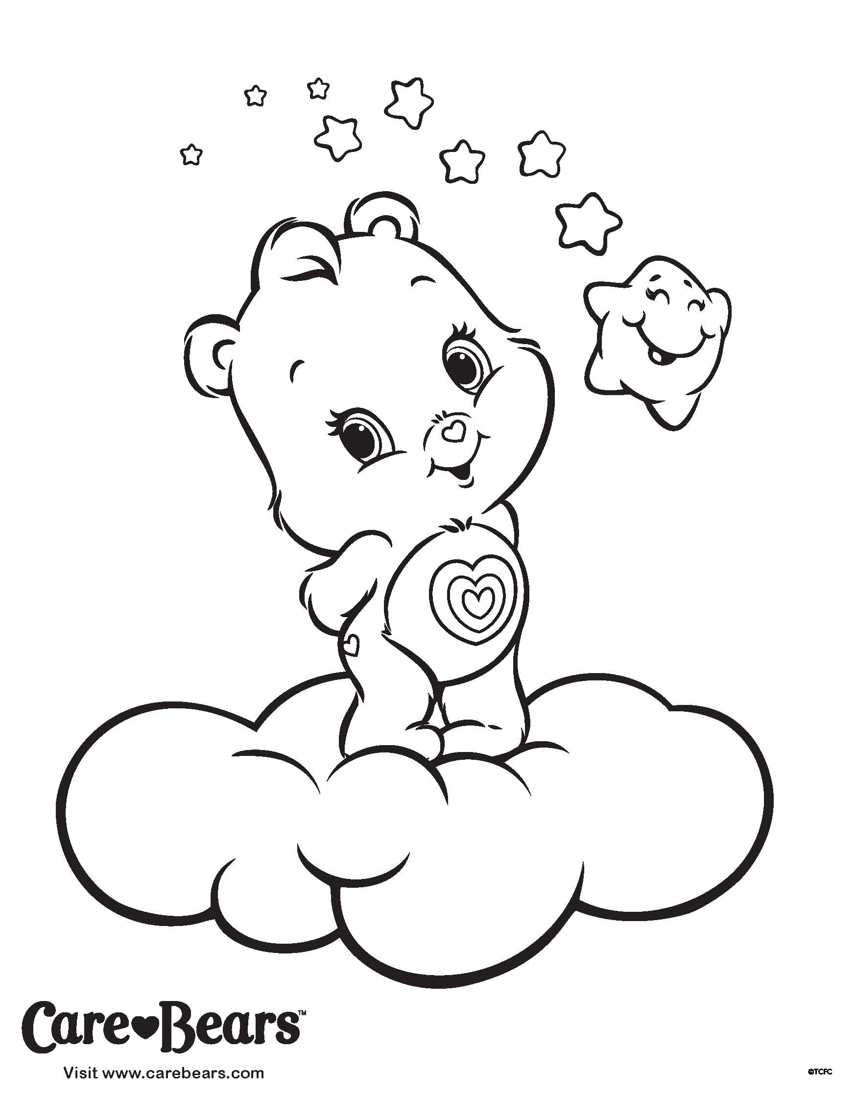Free Coloring Pages Of Care Bears   Coloring Home