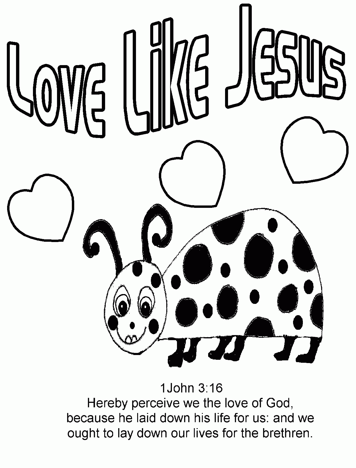 Jesus With Little Children Coloring Page Coloring Home