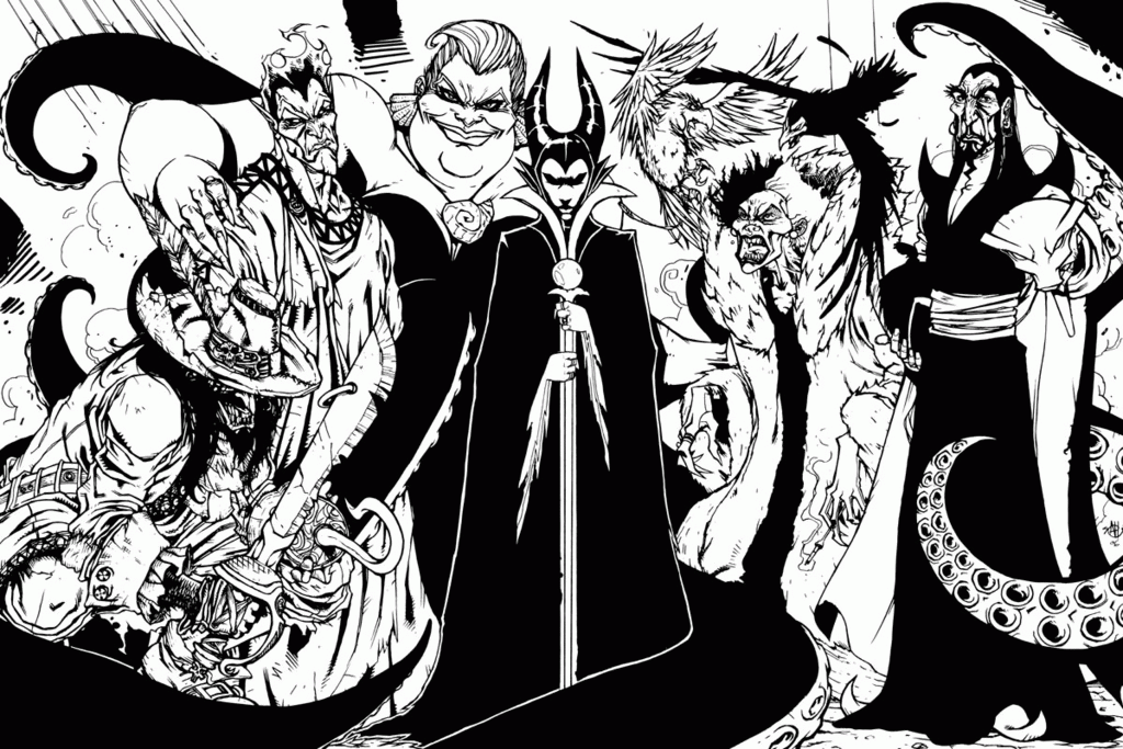 Free Disney Villains Coloring Pages Coloring Home