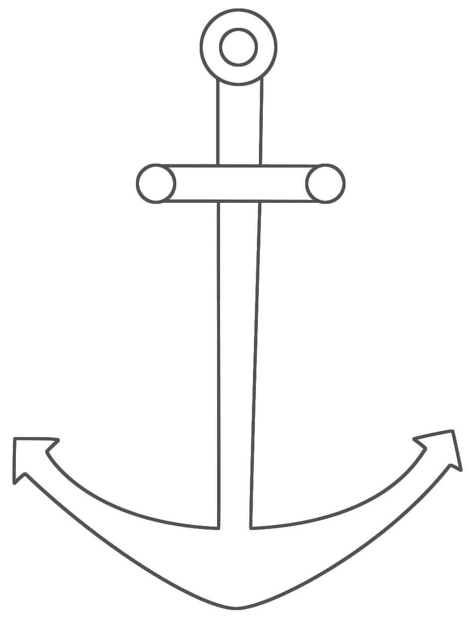 Anchor - Coloring Page (Sea/Marine)