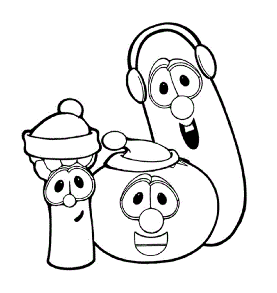 Bible Veggietales Coloring Pages - Coloring Pages For All Ages