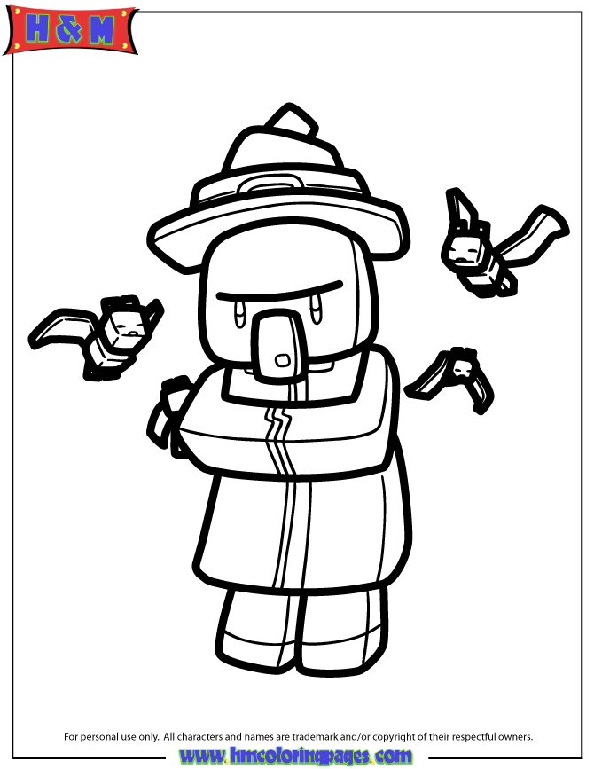 Download Free Printable Minecraft Coloring Pages | H & M Coloring Pages - Coloring Home