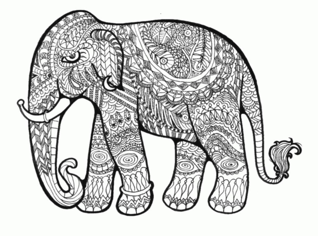 Geometric Animal Coloring Pages Kids - Coloring Home
